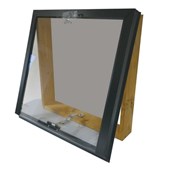 ERGO Poklop 60×60 – s dřevěným rámem bez oplechování - pozink barvený - antracit